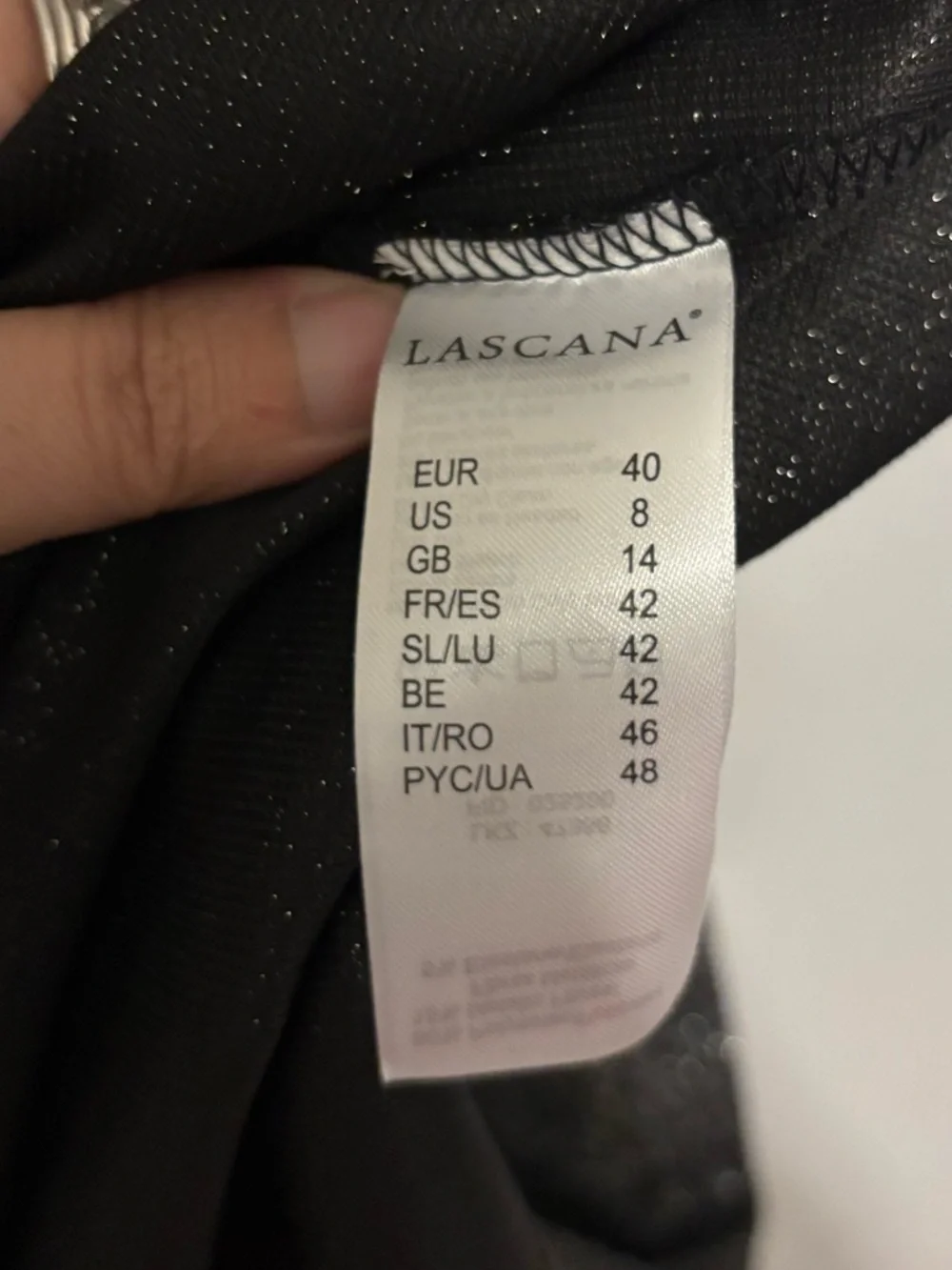 Lascana Sleeveless Shimmer Midi Dress in Black - Picture 5 of 5